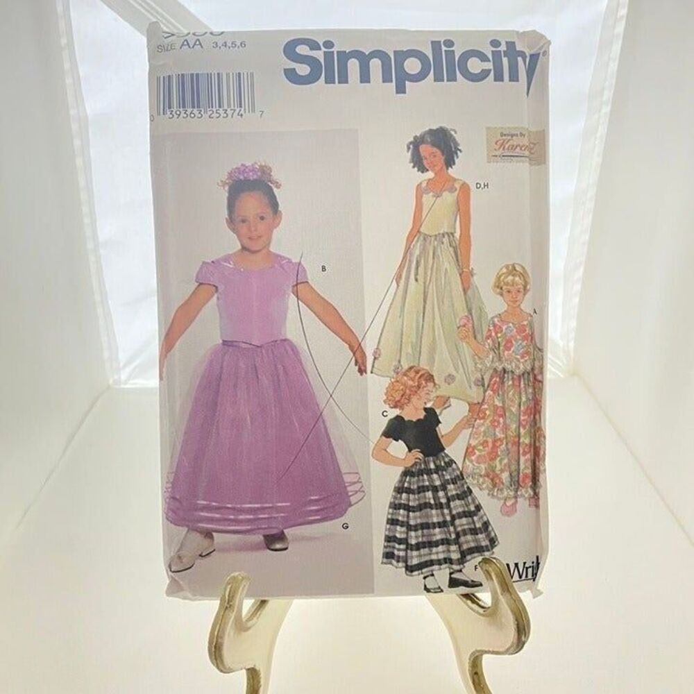 #7000 Simplicity Childs Lined Tops and Skirt Sewing Pattern